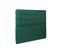 Lit 140x190cm Avec Tête De Lit Capitonnee Velours Et Sommier Kit Vert