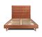 Lit 180x200cm Avec Tête De Lit Capitonnee Bouclette Et Sommier Kit Terracotta