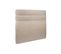 Tete De Lit Lignes Tissu Beige Brun L 180 Cm - Ep 10 Cm Rembourre