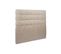 Tete De Lit Capitonnee Tissu Beige Brun L 200 Cm - Ep 10 Cm Rembourre