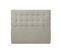 Tete De Lit Capitonnee Velours Taupe L 140 Cm - Ep 10 Cm Rembourre