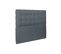 Tete De Lit Capitonnee Velours Gris Anthracite L 200 Cm - Ep 10 Cm Rembourre