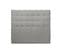 Tete De Lit Capitonnee Bouclette Gris L 150 Cm - Ep 10 Cm Rembourre