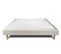 Sommier Tapissier Velours Taupe 140x200 H29cm