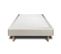 Sommier Tapissier Velours Taupe 90x200 H29cm