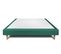 Sommier Tapissier Velours Vert 160x200 H29cm