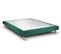 Sommier Tapissier Velours Vert 140x200 H29cm