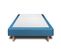 Sommier Tapissier Velours Bleu 90x190 H35cm