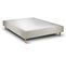 Sommier Tapissier Velours Taupe 140x200 H35cm