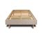 Sommier Kit Tissu Beige Brun 90x200 H29cm