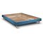 Sommier Kit Velours Bleu 200x200 H29cm