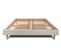 Sommier Kit Velours Taupe 200x200 H29cm