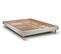 Sommier Kit Velours Taupe 200x200 H29cm