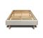 Sommier Kit Velours Taupe 90x200 H29cm