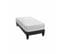 Ensemble Matelas Mousse 90x200 Le Tombeur - Avec Sommier Kit Gris Et Pieds - Dehoussable