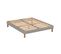 Sommier Déco En Kit Beige Ep 15cm Avec Pieds 140x190