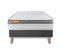 Ensemble Matelas Memoire De Forme 90x200 Memo Zen Ep:26cm - Sommier Gris