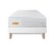 Ensemble Matelas Memoire De Forme 90x190 Memo Bio Ep:26cm - Sommier Blanc