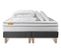 Ensemble Matelas 180x200 + Double Sommiers Gris 90x200 Memo Luxe Ressorts Ensaches + Memoire De Form