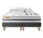 Ensemble Matelas 160x200 + Double Sommiers Gris 80x200 Memo Spring Ressorts Ensaches 3 Zones Maxi Ep