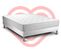 Ensemble Matelas Mousse Polyurethane à Memoire De Forme 140x190 Vitalmemo Ep:18cm - Sommier Blanc