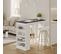 Aravis Table Bar White And Black