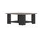 Square 67x67 Coffee Table Black And Concrete