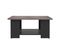 Square 67x67 Coffee Table Black And Concrete