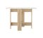 Papillon Folding Table Natural Oak And Marble 103 X 76