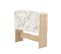 Papillon Folding Table Natural Oak And Marble 103 X 76