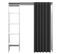 Dressing Room Tom White And Grey Curtain One Column 160 X 182