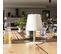 Lampe De Table Sans Fil LED Standy Mini Beige Acier H25cm