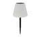 Lampe De Table Solaire 2 En 1 Lady Spike Bouffant Blanc Acier H62cm