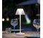 Lampe De Table Sans Fil LED Beverly White Blanc Plastique H34cm