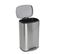 Poubelle De Cuisine à Pédale Admiral Argent Acier Inoxydable 50 L