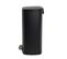 Poubelle De Cuisine à Pédale Admiral Noir Acier Inoxydable 50 L