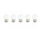 Lot De 5 Ampoules Compatible Guirlande Party Bulb White Blanc Plastique E27
