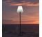 Lampadaire Ext Filaire Standy W150 Blanc Polyéthylène H150cm