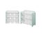 Lot De 2 Meubles De Rangement Pour Enfant Vert Céladon. 18 Casiers. 64x29.5x60cm