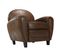 Fauteuil Club Marron Vieilli