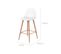 Chaise De Bar Rodrik Blanche 73 Cm (lot De 2)