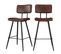 Chaise De Bar Mi-hauteur Texas Marron 66 Cm (lot De 2)