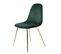 Chaise Skuli En Velours Vert (lot De 2)