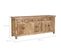 Buffet Mastic En Bois 3 Portes 4 Tiroirs