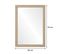 Meuble De Salle De Bain Chêne 70 Cm Atoll + Miroir Bois L50xh70 cm