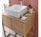 Meuble De Salle De Bain L70 Cm Avec Vasque Bois Clair