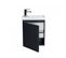 Meuble Lave-mains Lisa Gris Anthracite + Robinet Noir