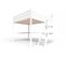 Lit Mezzanine Sylvia Avec Escalier De Meunier Bois, Couleur: Blanc, Dimensions: 160x200