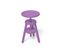 Tabouret À Vis En Bois, Couleur: Lilas