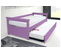 Lit Gigogne Topaze Pin Massif, Couleur: Lilas, Dimensions: 90x190